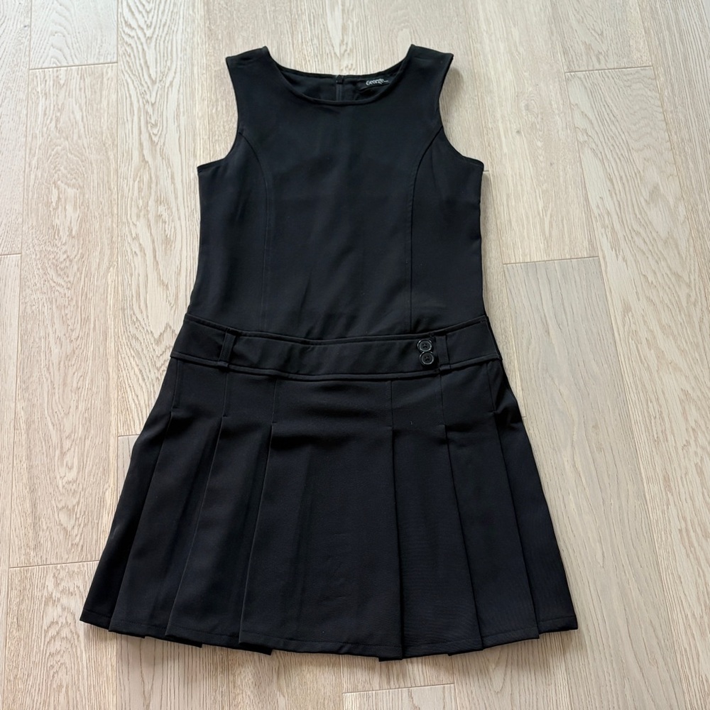 George Classic Black Uniform Dress - Size 14 girls (first XS women)
